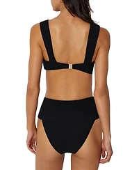 Reiss Women's Alba High-Waisted High-Leg Bikini Bottoms