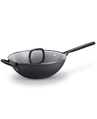Zwilling Milano 12" Aluminum Ceramic Nonstick Covered Saute Pan with Glass Lid
