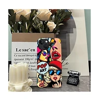 Lisen Phone Case Compatible with Apple iPhone, 2-Layer Durable, Pop Art Icons