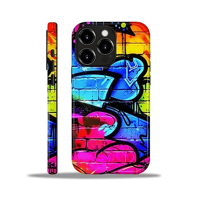 Lisen Graffiti Dreams Dual-Layer Raised Camera Ring Phone Case Compatible Apple iPhone 15 Pro Max