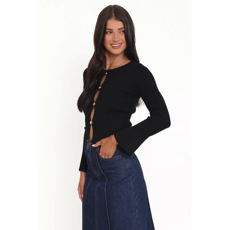 Petal and Pup Women's Rosienna Ribbed-Knit Long-Sleeve Top