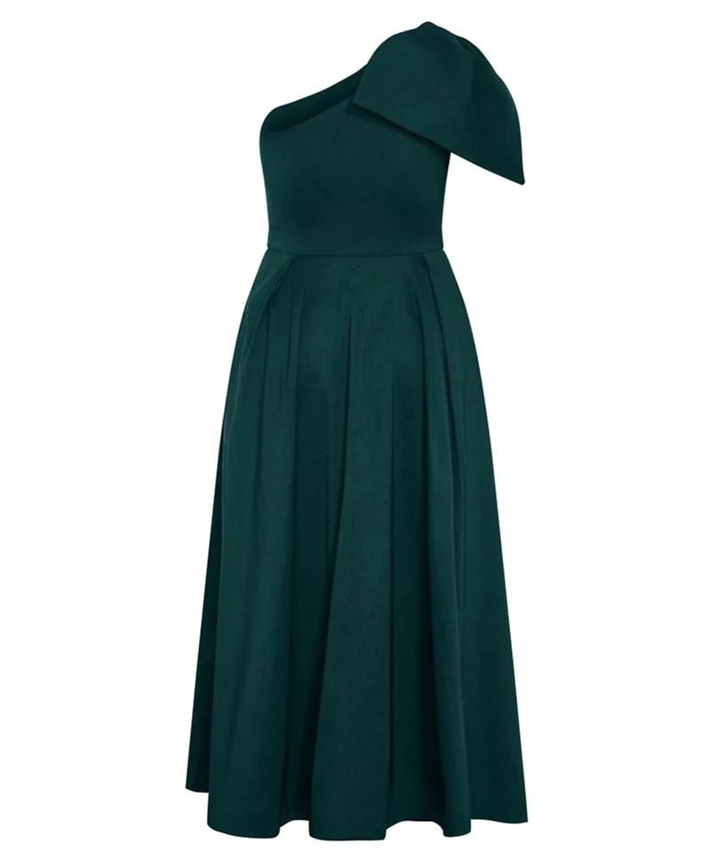 City Chic Plus Captivate One Shoulder Maxi Dress