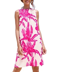 Lascana Women's Tropical-Print Sleeveless Shift Dress