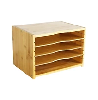 Danrong Adjustable Shelf Desktop File Organizer Paper Sorter Storage Tray