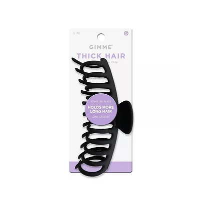Gimme Beauty Xl Barrel Claw Clip for Thick Hair Double Row Holder for Maximum Volume Large Non-Slip Accessory Trendy Hair Care Essential