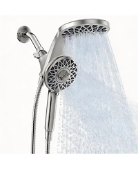 Cyqbd Rain Shower Head Handheld Dual 10 Spray Modes Knob Selector