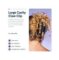 Gimme Beauty Large Cavity Claw Clip Strong Hold Hair Accessory for Thick, Long Hair Break Resistant Rectangle Clip with No Slip Grip