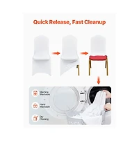 Slickblue 50 Pack Spandex Folding Chair Covers for Wedding and Events
