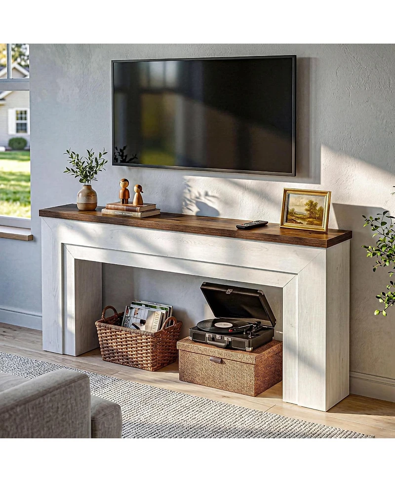 Tribesigns 70.9" Narrow Console Table, Wooden Long Sofa Table
