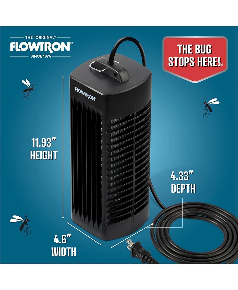 Flowtron Indoor 1000V Uv Light Bug Zapper, 215 Sq. Ft. Coverage