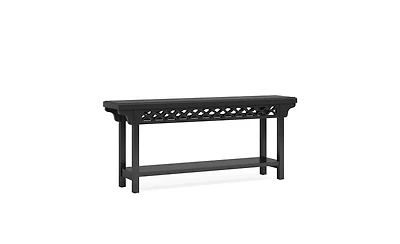 Slickblue 70.8" Farmhouse Console Table with Storage Shelves