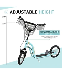 Sevorley Kids Kick Scooter with Adjustable Handlebar, Non-Slip Deck and All-Terrain Tires, Ages 3+