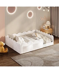 Streamdale Furniture Full Size Upholstered Floor Bed