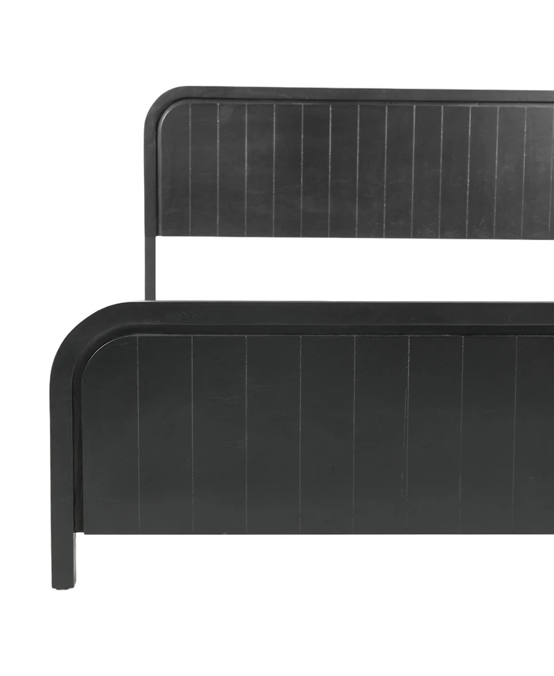 Streamdale Furniture Queen Wood Platform Bed Frame with Headboard, Noise-Free