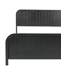 Streamdale Furniture Queen Wood Platform Bed Frame with Headboard, Noise-Free