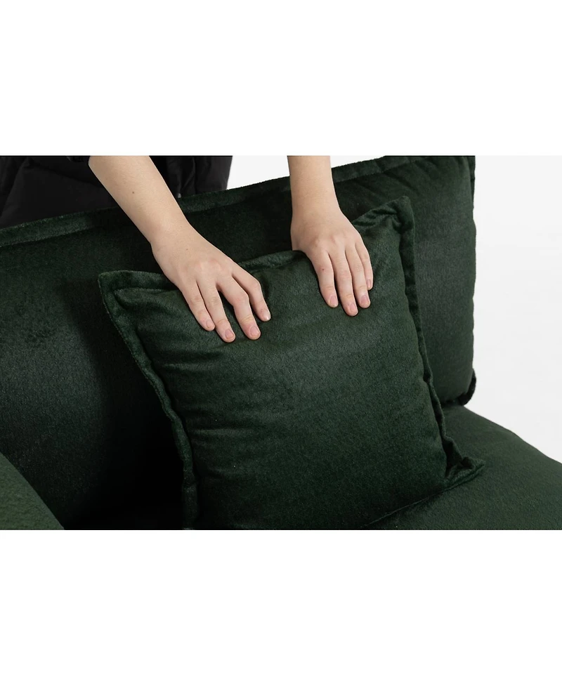 Streamdale Furniture Modern 3-Seat Sectional Sofa with Ottoman and Chaise Lounge