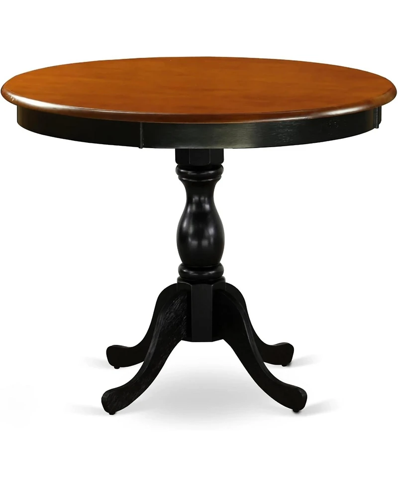 East West Furniture 5-Piece Kitchen Table Set Contains a Kitchen Table and 4 Wooden Chairs with X Back