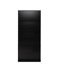 Streamdale Furniture 72" Fluted Kitchen Pantry Cabinet with 2 Drawers and Spice Rack