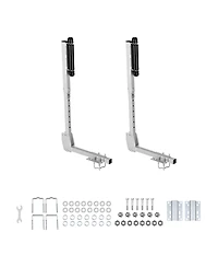 Sugift 2Pieces Boat Trailer Guides 27.6-41.3 in Height Adjustable with Smooth Rollers for Over 16 in Boats