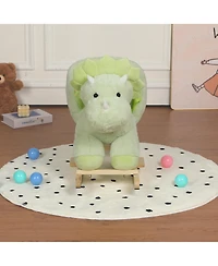Sevorley Plush Dinosaur Rocking Ride-On Toy, Ages 1-3