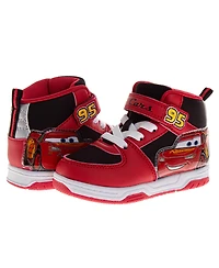 Disney Big Boys (6-12) Pixar Lightning McQueen High-Top Sneakers