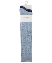 Gold Toe Women's Cable-Knit Reinforced Toe Knee-High Socks, 2-Pack