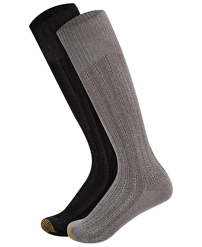 Gold Toe Women's Over-the-Knee Tuckstitch Reinforced Toe Socks, 2-Pack