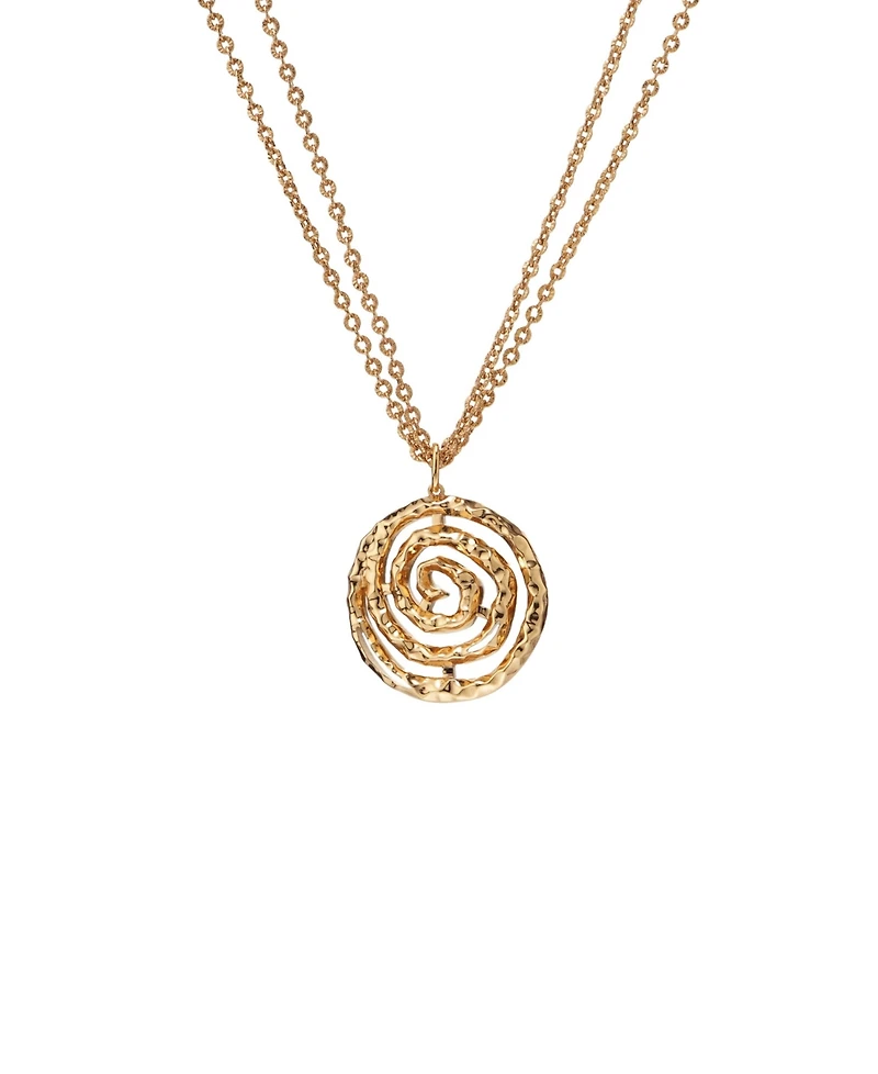 Retro Chic Eternal Spiral Pendant