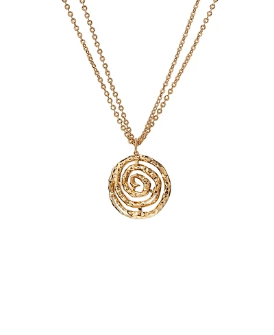 Retro Chic Eternal Spiral Pendant