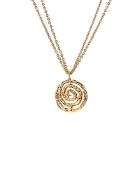 Retro Chic Eternal Spiral Pendant