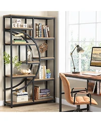 Tribesigns 5-Tier Industrial Bookshelf with 9 Shelves