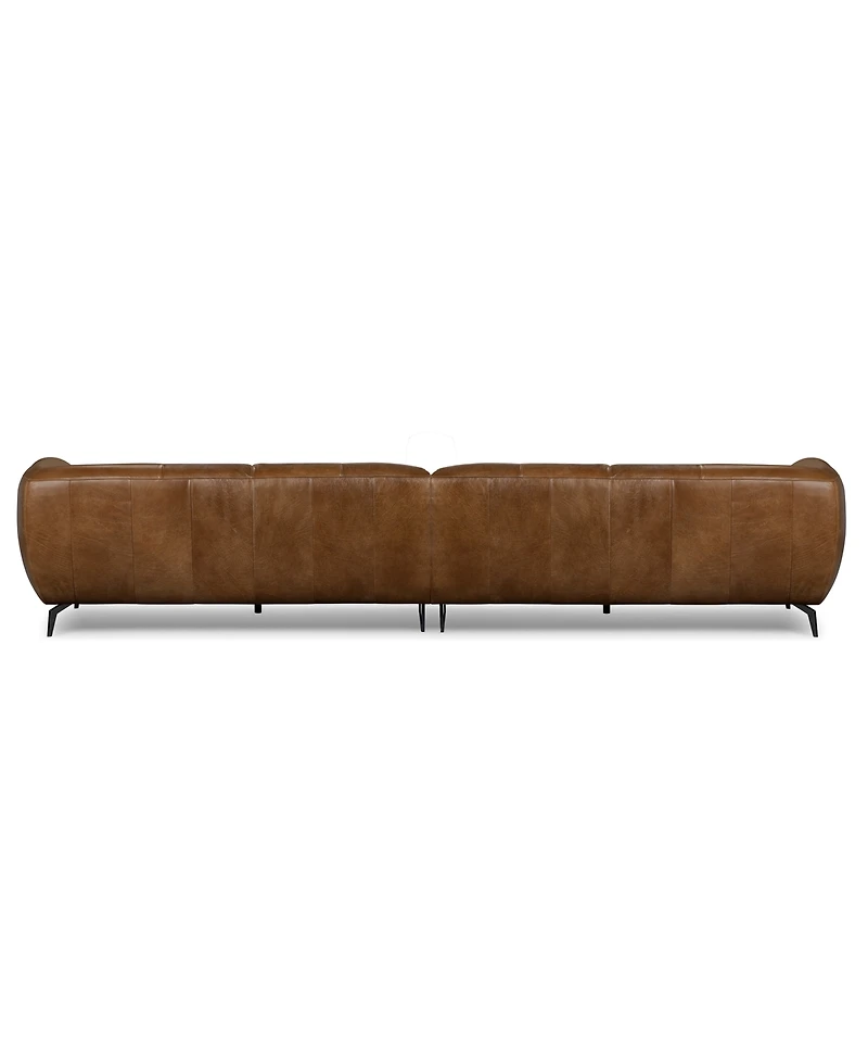 Avori Leather 2-Piece Sofa, Macy's Exclusive