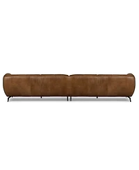 Avori Leather 2-Piece Sofa, Macy's Exclusive