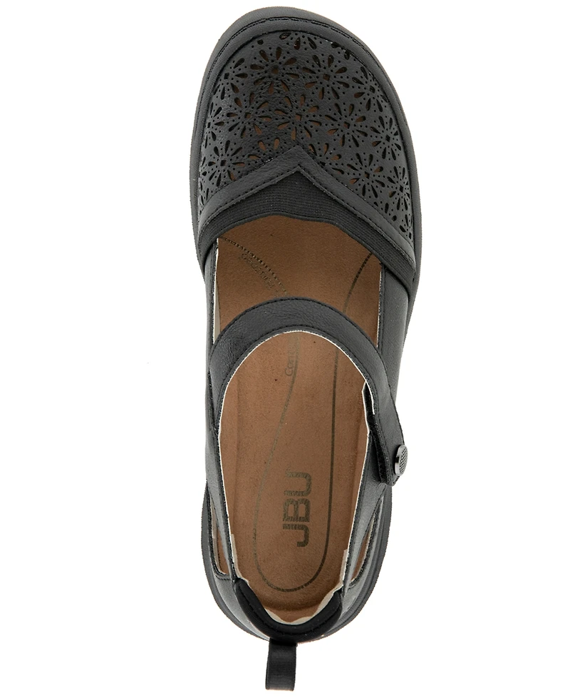 Jbu Women's Rya Mary Jane Round Toe Flats