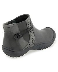 Jbu Women's Jemma Water-Resistant Round Toe Casual Booties