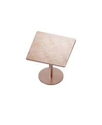 Flynama 31.5" Square Modern Tulip Dining Table with Faux Marble Sintered Stone Top