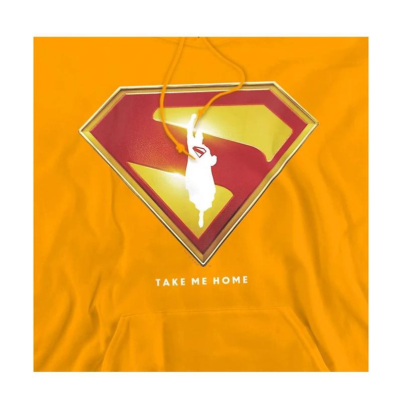 Superman Men's Take Me Home Shield Pull-Over Hoodie