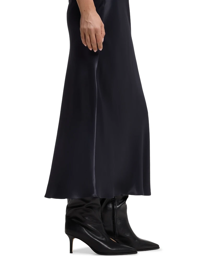 Boss by Hugo Women's Satin A-Line Midi Skirt