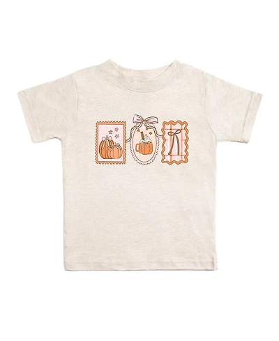 Sweet Wink Little Girls Pumpkin Cameo Short Sleeve T-Shirt
