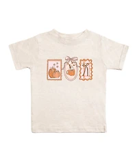 Sweet Wink Little Girls Pumpkin Cameo Short Sleeve T-Shirt