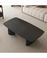 Streamdale Furniture 51.2" Mdf and Ash Veneer Rustic Coffee Table