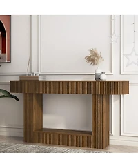 Streamdale Furniture62.9" Long Wooden Farmhouse Console Table for Living Room and Hallway