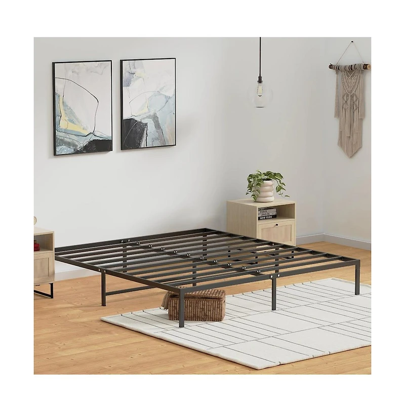 Glenwillow Home 14" Metal Platform Bedframe