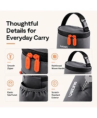 Aurzen Mini Projector Carrying Case, Portable Storage Bag with Foam Padding, Dual-Use Handle, Compatible with E1R, HY300/Pro, Ygskk and The Freestyle