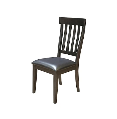 Starlight Canyon Home Finish Side Chairs with Upholstered Faux Leather Seats