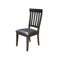 Starlight Canyon Home Finish Side Chairs with Upholstered Faux Leather Seats