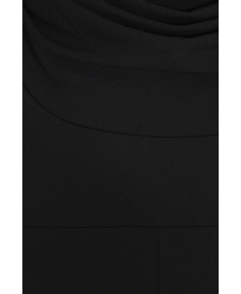 Quiz Women's Scuba Crepe Cold Shoulder Palazzo Jumpsuit