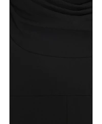 Quiz Women's Scuba Crepe Cold Shoulder Palazzo Jumpsuit