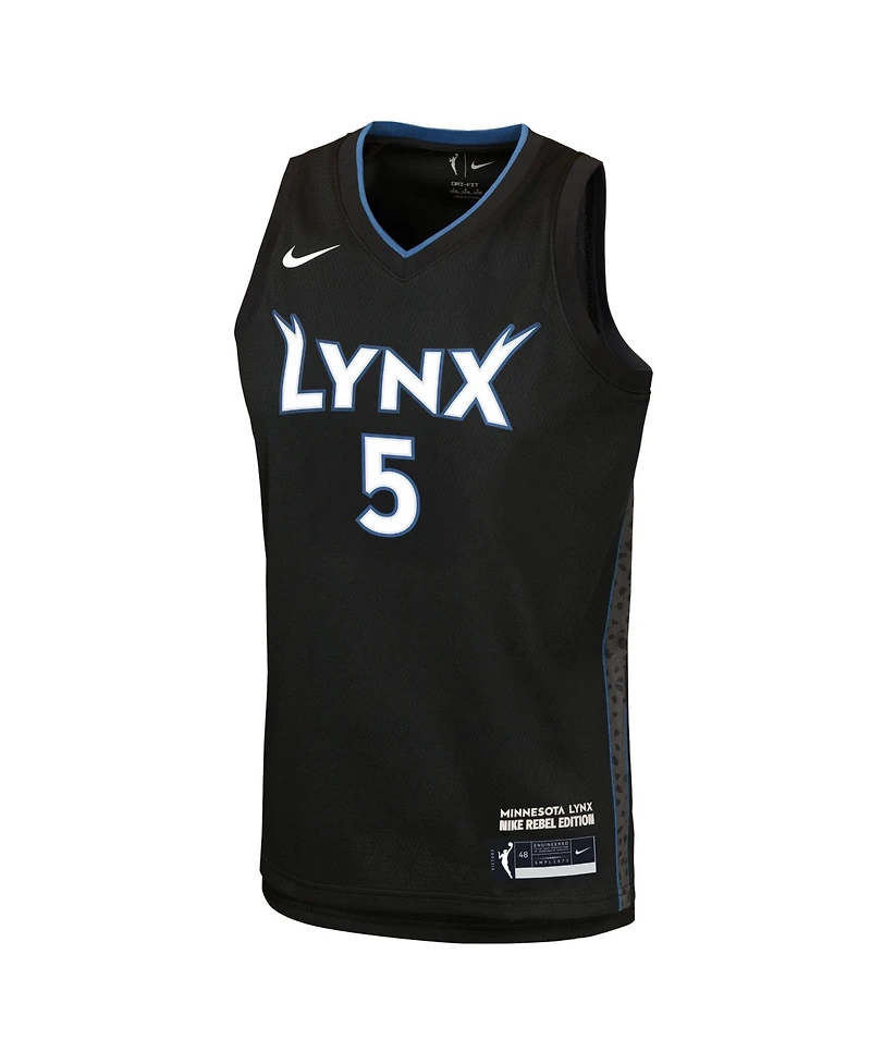 Nike Big Boys and Girls Olivia Miles Black Minnesota Lynx Victory Jersey