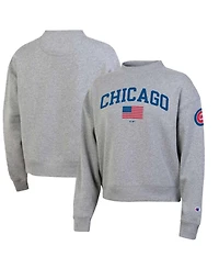 Champion Women's Chicago Cubs Americana Triumph Fleece Graphic Sweatshirt